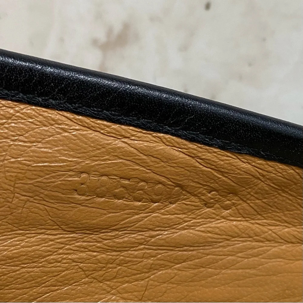 Gucci Micro Guccissima GG Monogram Black Leather Espadrilles Flats Size 8/38
